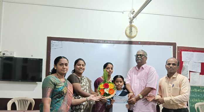 आंबवली शाळेची विद्यार्थिनी गौरी यादव शिष्यवृत्ती परीक्षेत जिल्हा गुणवत्ता यादीत