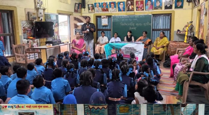 जि.प च्या कान्हे शाळेत ‘माझ गाव आरोग्य संपन्न गाव’ मोहीम