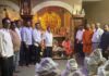 आसोली येथील प.पू. हरे कृष्ण पोंळजी महाराज यांच्या निवासस्थानी गुरुपूजन..