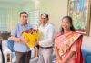 आरोग्य विभागाचे सचिव ई. रवींद्रन यांनी घेतली पालकमंत्री ना. नितेश राणे यांची भेट.!