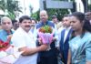 कणकवलीत महसूलमंत्री चंद्रशेखर बावनकुळे यांचे अबिद नाईक यांच्या हस्ते स्वागत