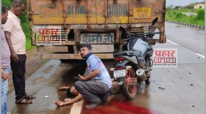 मुंबई -गोवा मार्गावर साळीस्ते येथे भीषण अपघात
