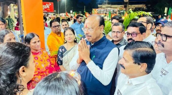 महसूलमंत्री चंद्रशेखर बावनकुळे यांचे चिपळुणात जल्लोषात स्वागत