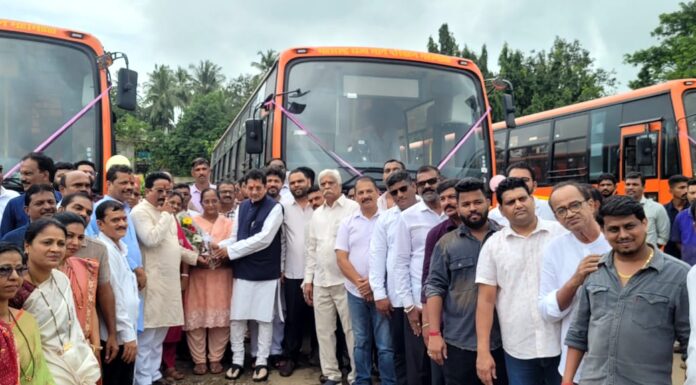 सावंतवाडीत ‘राजमाता जिजाऊ’ ५ नवीन एसटी बसेसचे स्वागत