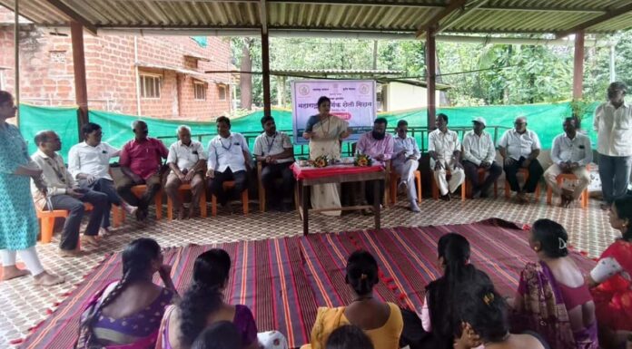 माजी सभापती, जि.प. सदस्या पूजा निकम यांच्या उपस्थितीत ढोक्रवली येथे नैसर्गिक शेती शाळा उत्साहात