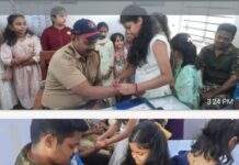 जी. जी. पी. एस. शाळेत रक्षाबंधन उत्साहपूर्ण वातावरणात