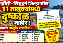 BREAKING NEWS: कोकणातील रत्नागिरी-सिंधुदुर्गातही दुष्काळ जाहीर; ११ तालुक्यांचा समावेश
