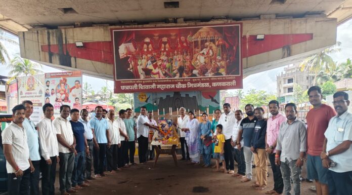 कणकवली येथे भगवान वराह जयंतीनिमित्त प्रतिमापूजन