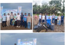 आंतरराष्ट्रीय किनारपट्टी स्वच्छता दिनानिमित्त मत्स्य अभियांत्रिकी तंत्रनिकेतनचा भाट्ये समुद्रकिनारा स्वच्छता अभियानात सहभाग