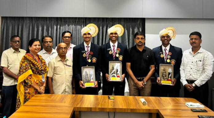 नवकोंकण एज्युकेशन सोसायटीतर्फे एनसीसी कॅडेटचा सन्मान
