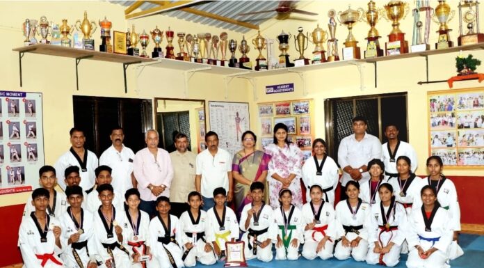 विभागीय शालेय तायक्वांदो स्पर्धेसाठी संगमेश्वरच्या तायक्वांदोपट्टूंची निवड
