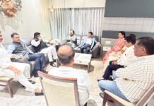 खा. नारायणराव राणे यांची रत्नागिरीतील लोकप्रतिनिधींनी घेतली भेट