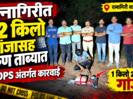 BREAKING NEWS : रत्नागिरीत १ किलो २०१ ग्रॅम गांजासह तरुण ताब्यात!