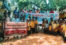 वन्यप्राण्यांसाठी पाण्याचा आधार; तुळस येथे वेताळ प्रतिष्ठानच्या पुढाकाराने वनराई बंधारा..