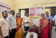 आयुष्यमान आरोग्य मंदिर आडेली येथे घेण्यात आलेल्या रक्तदान शिबीराला उत्स्फूर्त प्रतिसाद