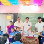 संदीप चौकेकर यांच्या वाढदिवसानिमित्त हळवलमधील तीन शाळांतील विद्यार्थ्यांना वह्या व खाऊवाटप