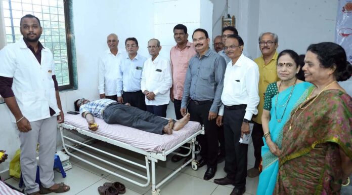 श्री समर्थ भंडारी पतसंस्थेचे वतीने भव्य रक्तदान शिबीर उत्साहात