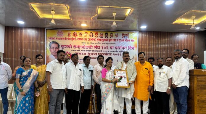समाजविकासातील योगदानाची दखल; शिवसेना तालुकाप्रमुख सचिन धाडवे यांना ‘राजकीय भूषण पुरस्कार २०२६’ने गौरव