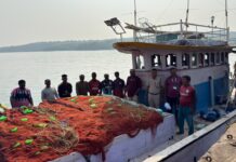 परप्रांतीय नौकेवर कठोर कारवाई : महाराष्ट्राच्या सागरी हद्दीत अनधिकृत मासेमारी करणारी कर्नाटकची नौका जप्त
