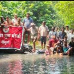भाजपा युवा मोर्चा वेंगुर्ला यांच्या कडून शहरातील भटवाडी येथे बांधला बंधारा…