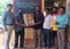 केंद्र शाळा साळशीला सामाजिक बांधिलकीतून प्रेशर पंपची भेट