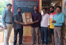 केंद्र शाळा साळशीला सामाजिक बांधिलकीतून प्रेशर पंपची भेट