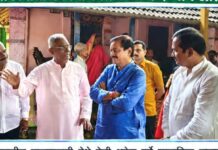 पालघरवाडीतील सामाजिक उपक्रमाचे देखाव्याने खासदार सुनील तटकरे भारावले