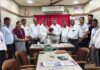 रत्नागिरी जिल्हा उपनिबंधक राम कुलकर्णी यांची राजापूर तालुका कुणबी पतपेढीला सदिच्छा भेट