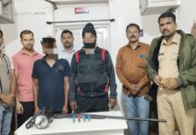Breaking : जंगली प्राण्यांच्या शिकारीसाठी झाडी झुडपात दबा घरून बसलेल्या दोघा शिकाऱ्यांवर गुन्हा दाखल