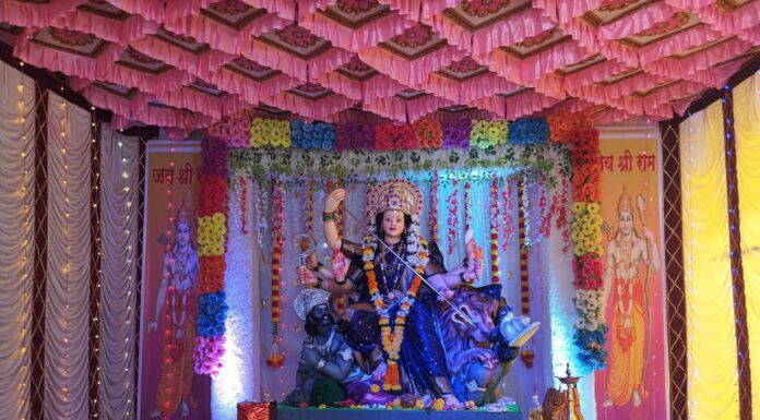 विठ्ठल रखुमाई नवतरुण मित्र मंडळ आबलोली कोष्टेवाडी येथे दुर्गा देवीच्या नवरात्र उत्सवाचे आयोजन