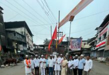 खेडमध्ये दुर्गामाता दौडीला उत्साहात प्रारंभ; भगव्या ध्वजांसह युवकांचा जयघोष