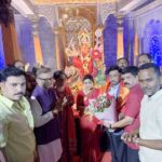कणकवली तालुका भारतीय जनता पार्टी आयोजित नवरात्रोत्सवाला खासदार नारायण राणे, आ. प्रमोद जठार यांची भेट