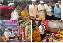 गृहराज्यमंत्री योगेश कदम यांनी सपत्नीक घेतले श्री देवी काळकाई मातेचे दर्शन; भक्तिभावाने केली आरती