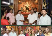पालकमंत्री नितेश राणेंकडून सावंतवाडीत दुर्गा मातेंचे दर्शन