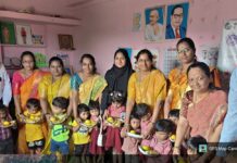 सेवा संकल्प अभियानांतर्गत चिपळूण शहरातील अंगणवाडी सेविका व मदतनीस यांचा सन्मान