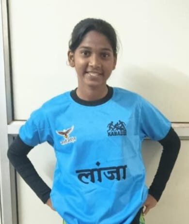 गोळवशी गावची सुकन्या स्वरा जोगळेची कोल्हापूर विभागीय कबड्डी स्पर्धेसाठी निवड;