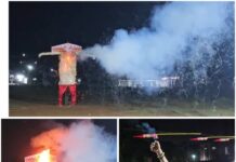 खेडमध्ये विजयादशमीचा उत्साह; गोळीबार मैदानावर रावण दहन सोहळा दिमाखात
