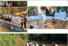 दुष्काळाच्या उंबरठ्यावर रत्नागिरीला भाजपचा संजीवनी संदेश; श्रमदानातून रचला जल-संवर्धनाचा बंधारा!