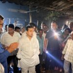 शेर्लेत पालकमंत्री ना. नितेश राणे यांच्याकडून जळीत दुकानाची पाहणी