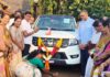 मंडणगड पंचायत समिती सभापतींना नविन वाहन प्रदान