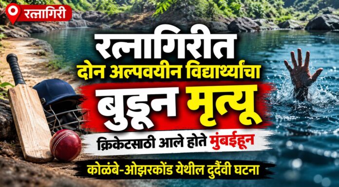 क्रिकेट सामन्यासाठी आलेल्या दोन अल्पवयीन विद्यार्थ्यांचा डोहात बुडून दुर्दैवी मृत्यू